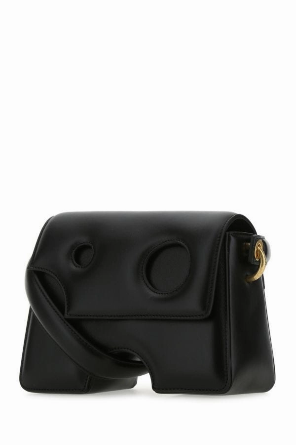 Black leather Burrow 22 shoulder bag