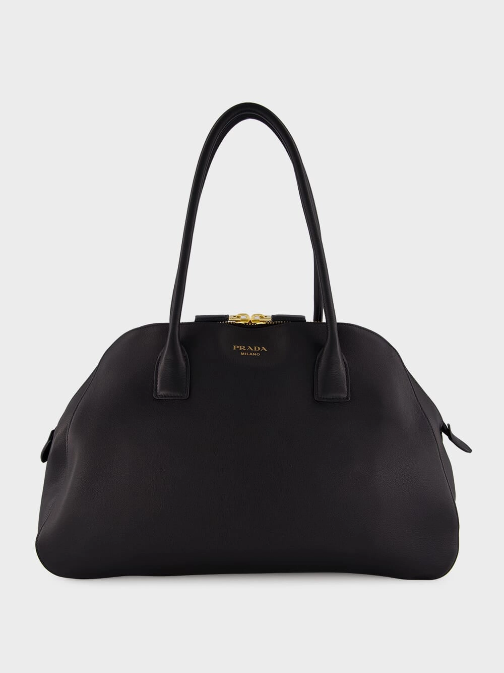 Black Medium Leather Tote Bag
