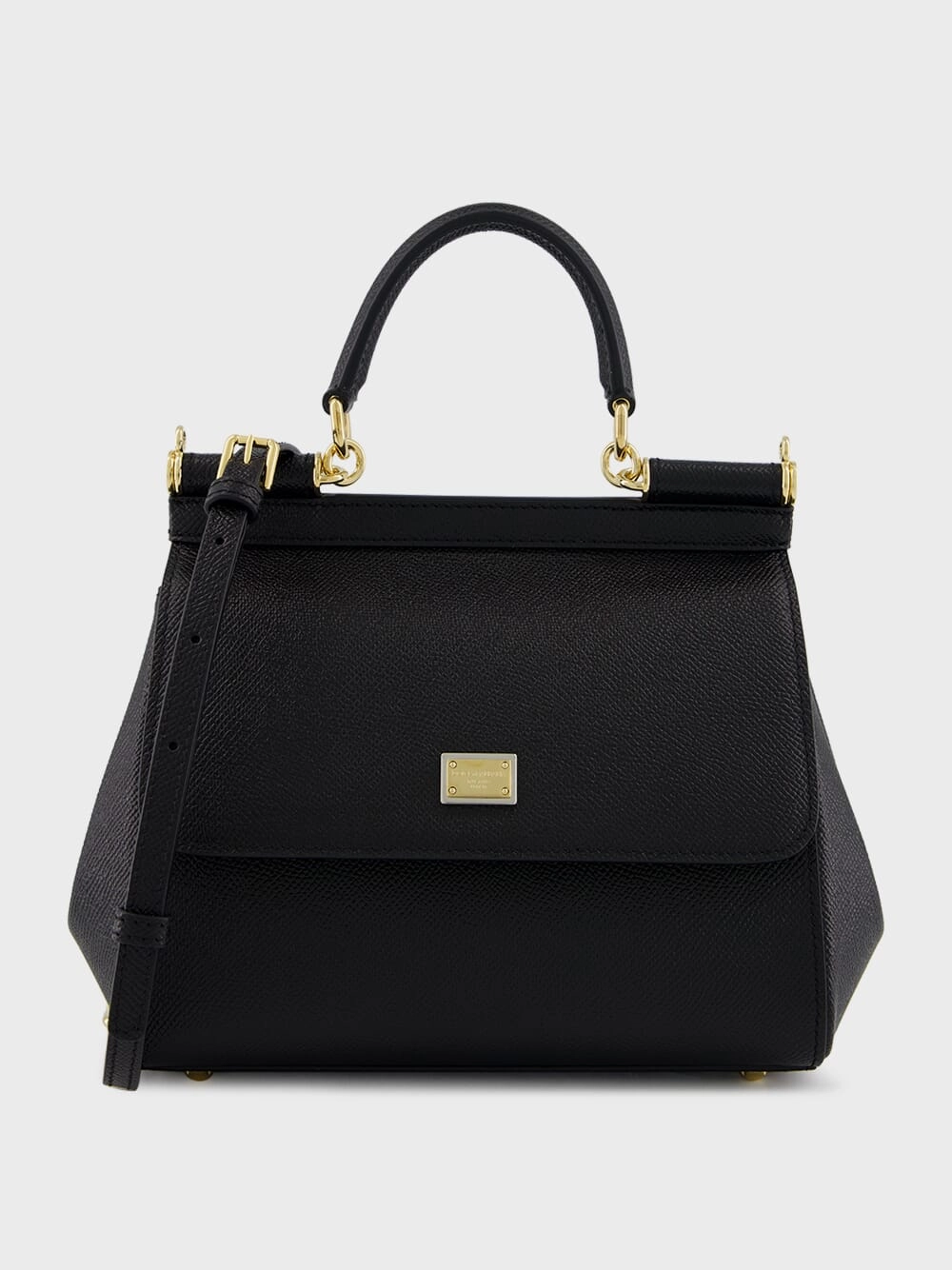 Black Medium Sicily Handbag