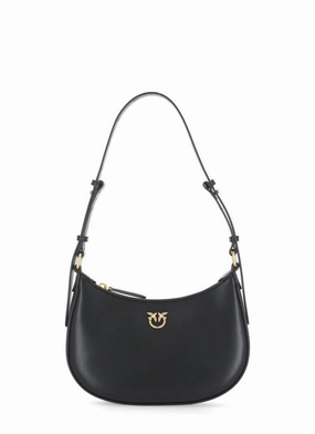 Black Mini Love Half Moon Bag