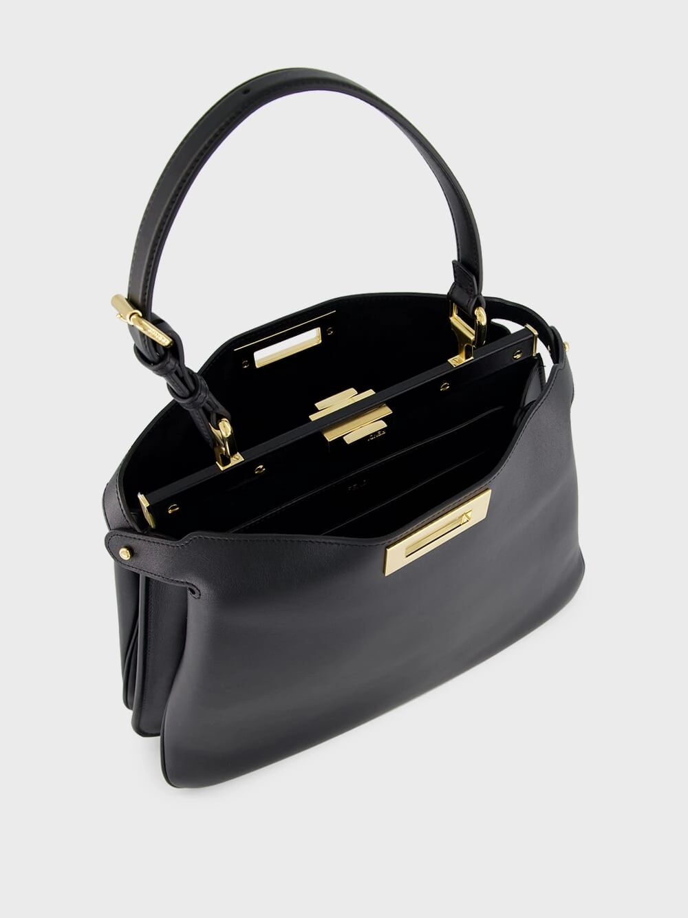 Black Peekaboo Soft Large Bag