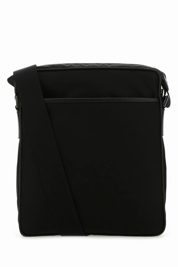 Black Re-Nylon Crossbody Bag