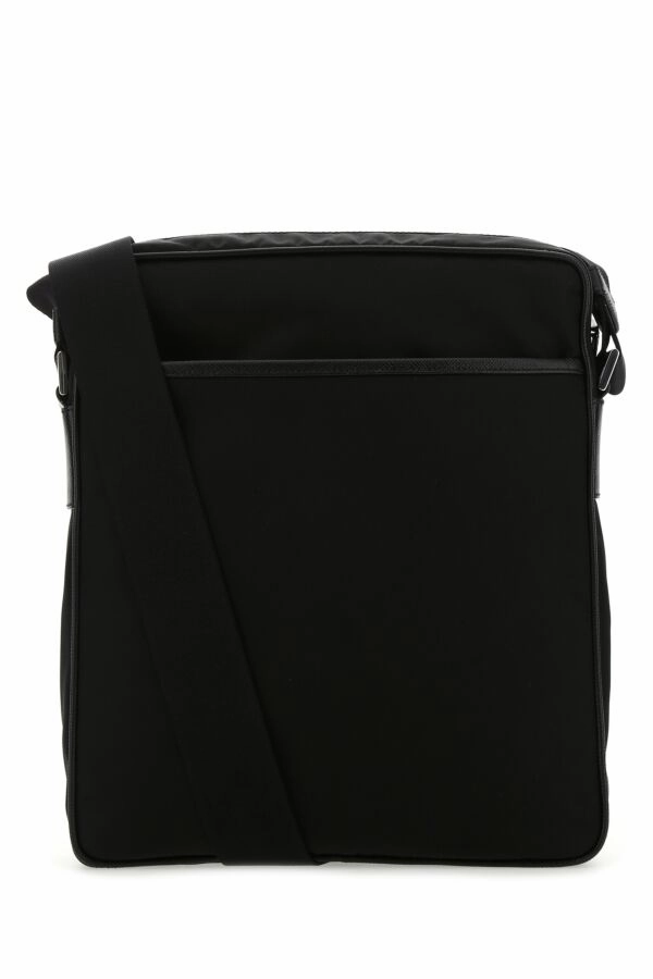 Black Re-Nylon Crossbody Bag