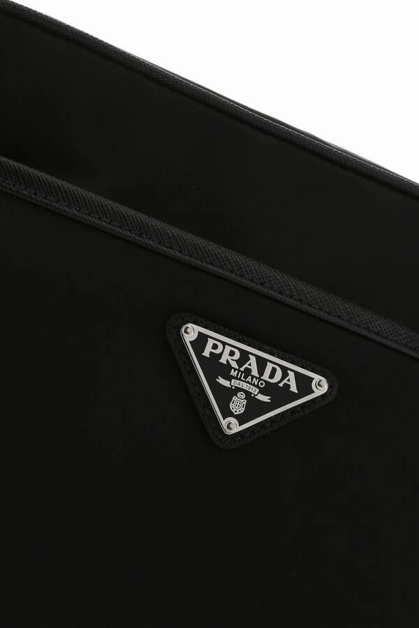Black Re-Nylon Crossbody Bag