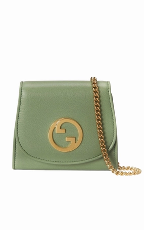 Blondie Medium Chain Wallet in Green