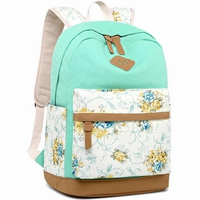 BLUBOON Backpack for School Girls Teens Bookbag College 14" Laptop Bag Travel Daypack (8891 Mint