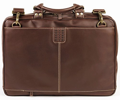Boconi Bryant Laptop Analyst Bag (Antiqued Mahogany With Houndstooth)