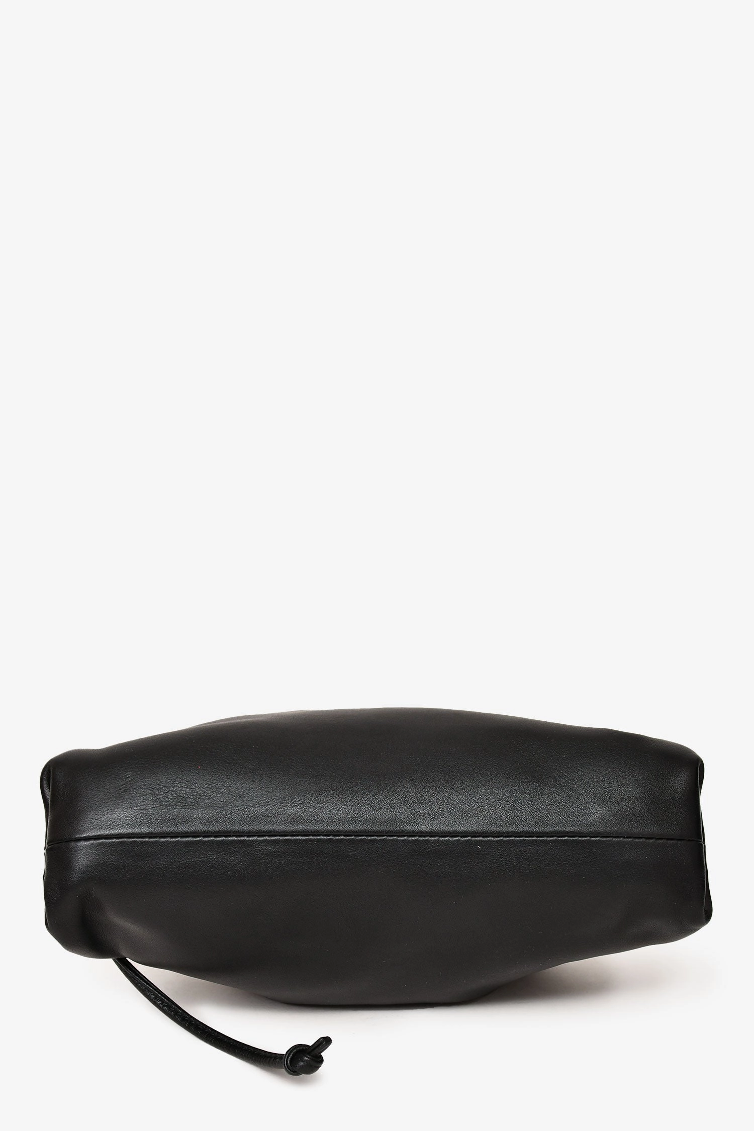Bottega Black Smooth Leather Mini Pouch Crossbody