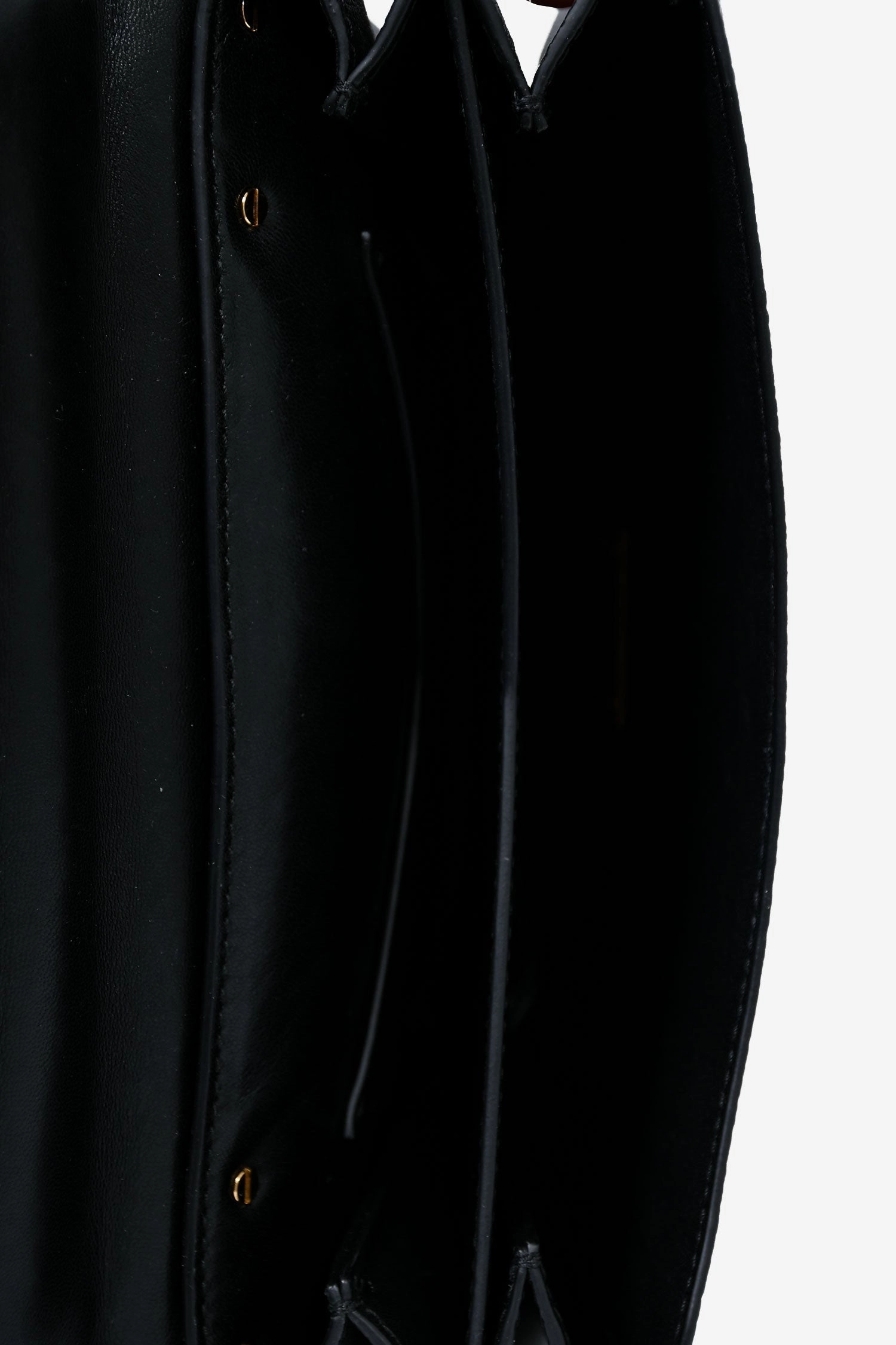 Bottega Veneta Black Grained Leather Mount Envelope Chain Small Crossbody Bag