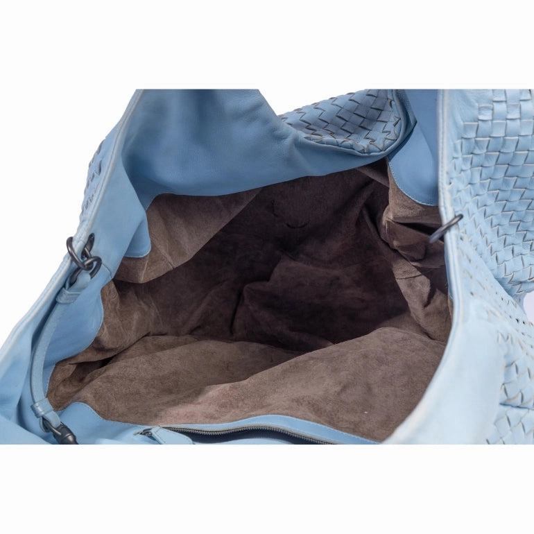Bottega Veneta Campana Intrecciato Leather Hobo Bag