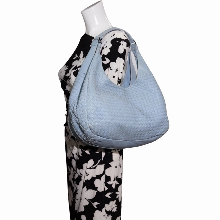 Bottega Veneta Campana Intrecciato Leather Hobo Bag