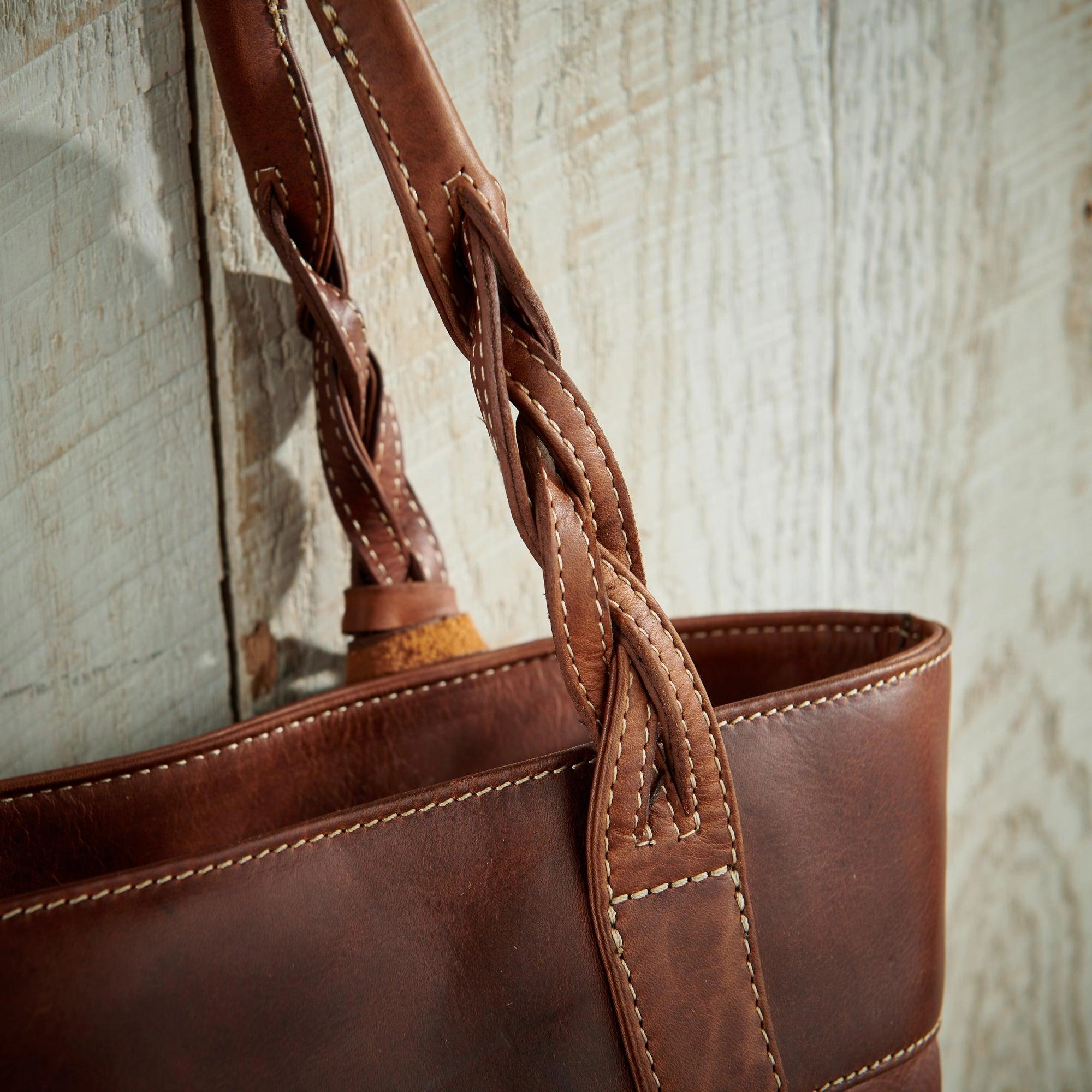Braided Brown Leather
