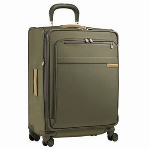 Briggs & Riley 20 Carry-On Wide Body Upright Spinner - Olive - Free 3 Day Shipping Upgrade