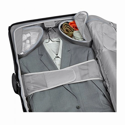 Briggs & Riley Baseline Carry-On Wheeled Garment Bag, Black, Small
