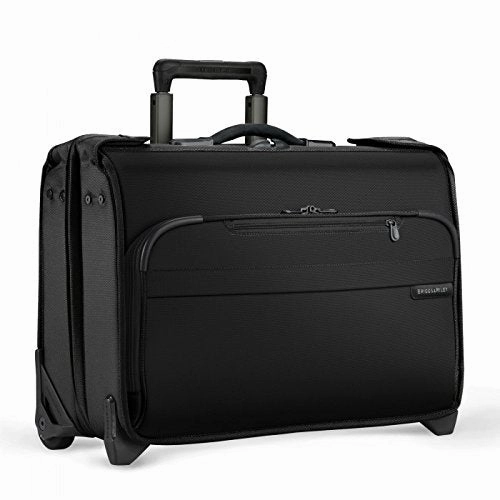 Briggs & Riley Baseline Carry-On Wheeled Garment Bag, Black, Small
