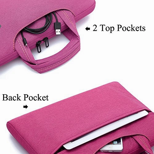 Brinch 15, 15.6-Inch Waterproof Laptop Case Bag with Handle for Apple Macbook, Chromebook, Acer,