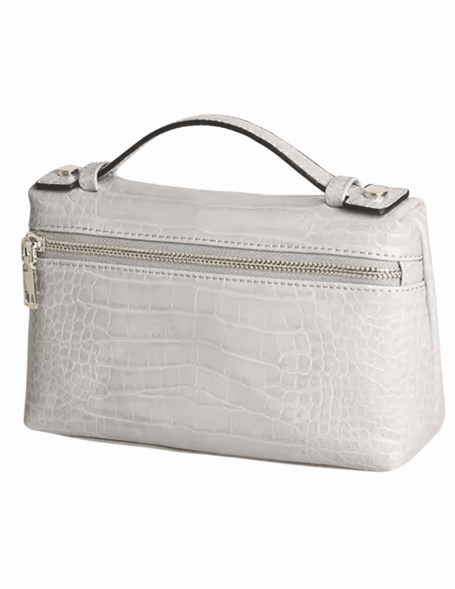 Bryony Pressed Leather Faux Croc Handbag