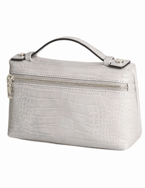 Bryony Pressed Leather Faux Croc Handbag