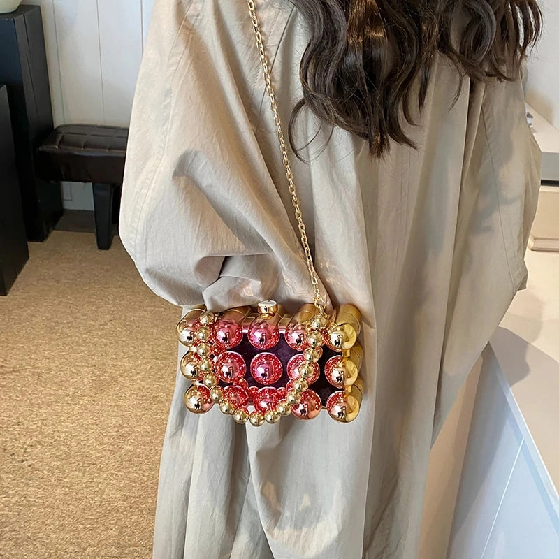 Bubble Square Clutch Purse