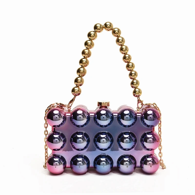 Bubble Square Clutch Purse