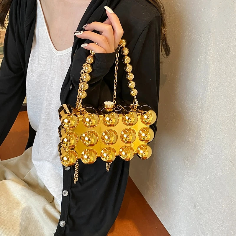 Bubble Square Clutch Purse