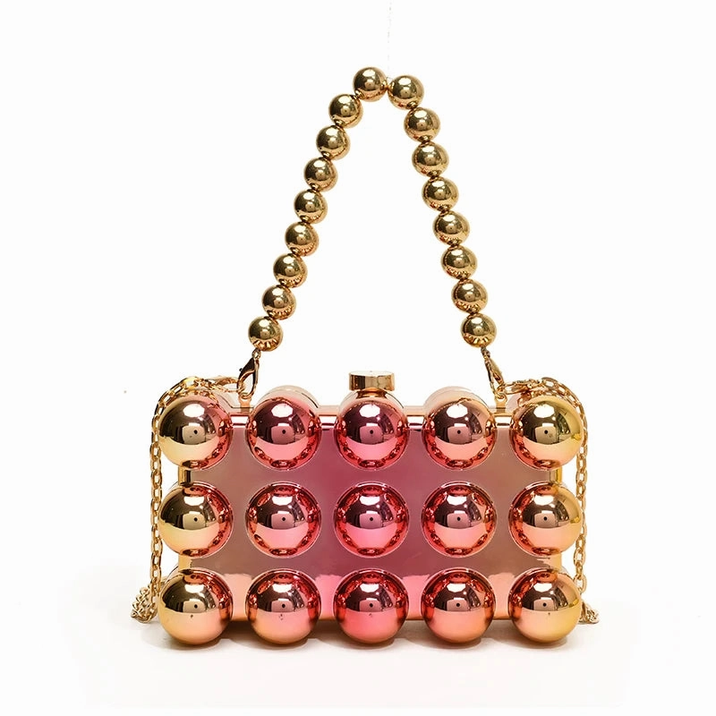 Bubble Square Clutch Purse