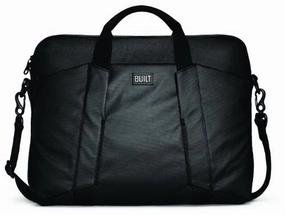 BUILT City Collection 16-Inch Slim Laptop Bag, Black