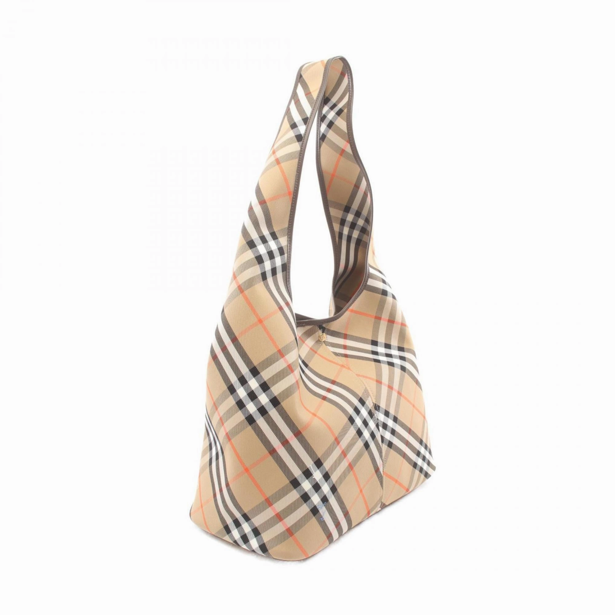 Burberry    Canvas Leather Pouch Shoulder Bag (Pre-Owned)