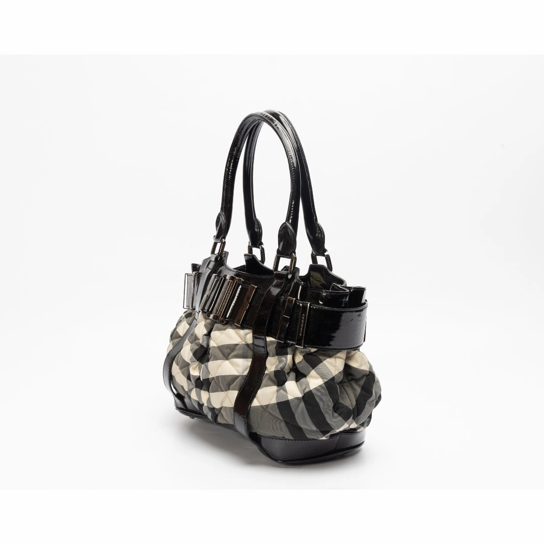 Burberry Beat Check Medium Landscape Tote