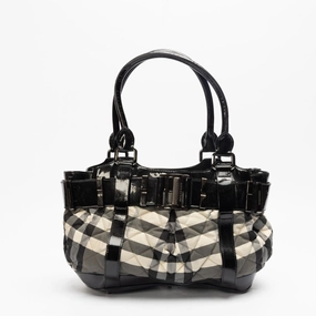 Burberry Beat Check Medium Landscape Tote