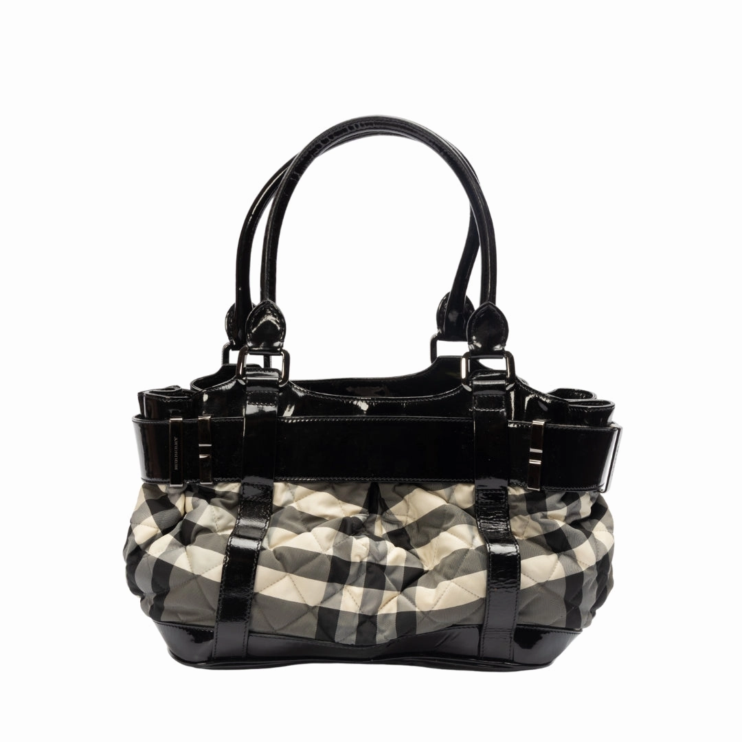 Burberry Beat Check Medium Landscape Tote
