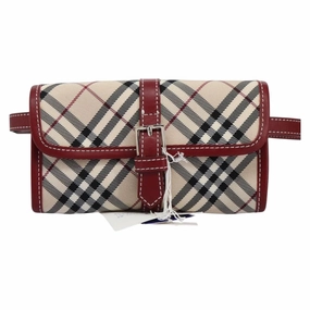 Burberry blue Label Canvas Shoulder Bag (Pre-Owned)