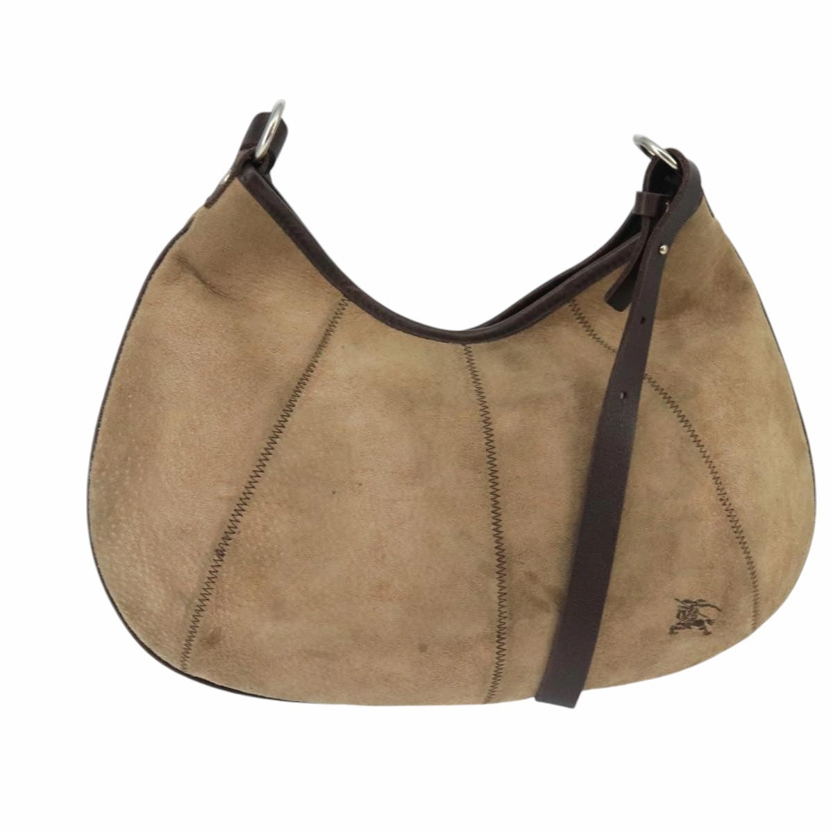 Burberry blue Label Suede Shoulder Bag (Pre-Owned)