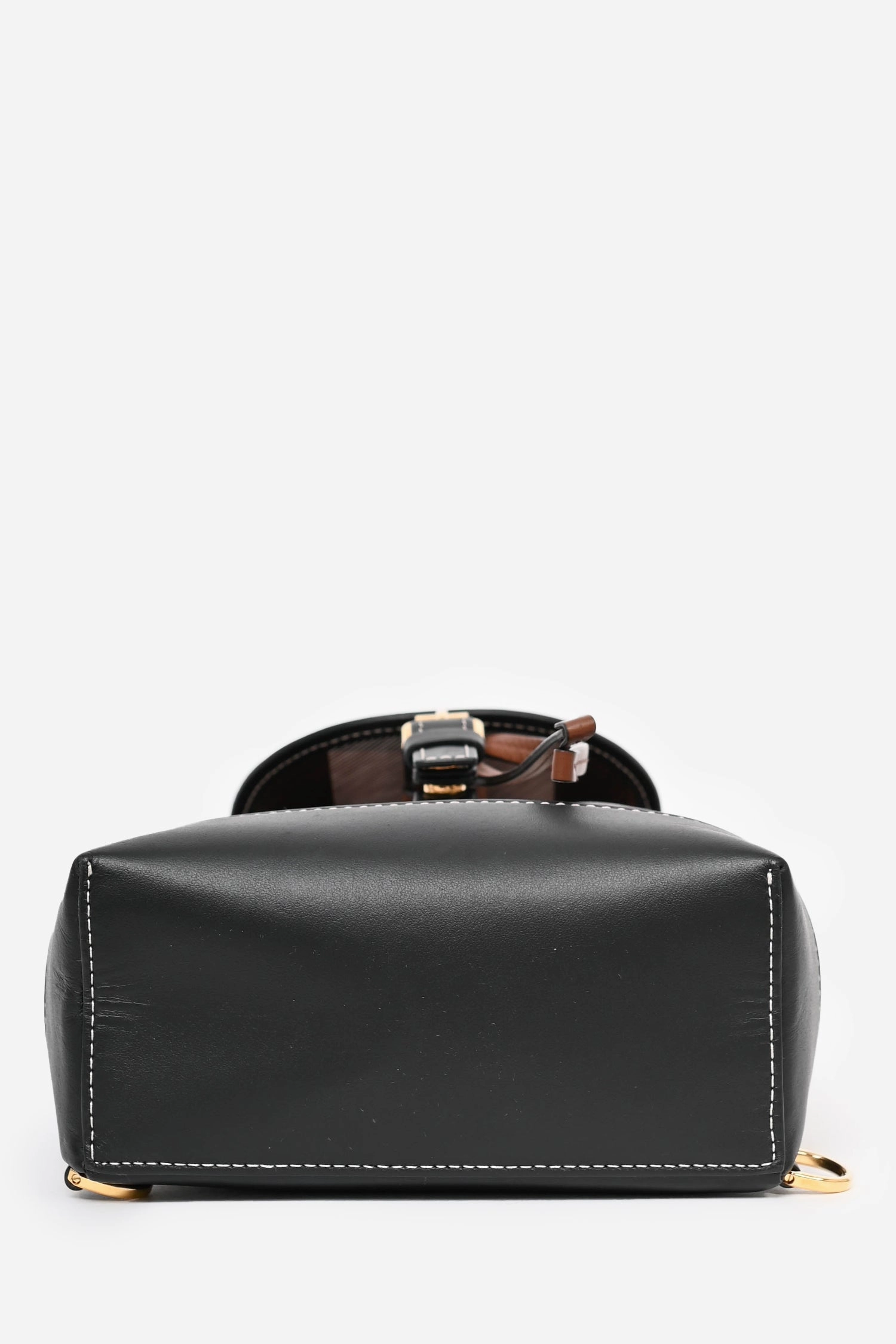 Burberry Brown/Black Check Leather Nano Backpack