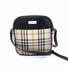 Burberry Canvas Leather Pochette Shoulder Bag (Pre-Owned)