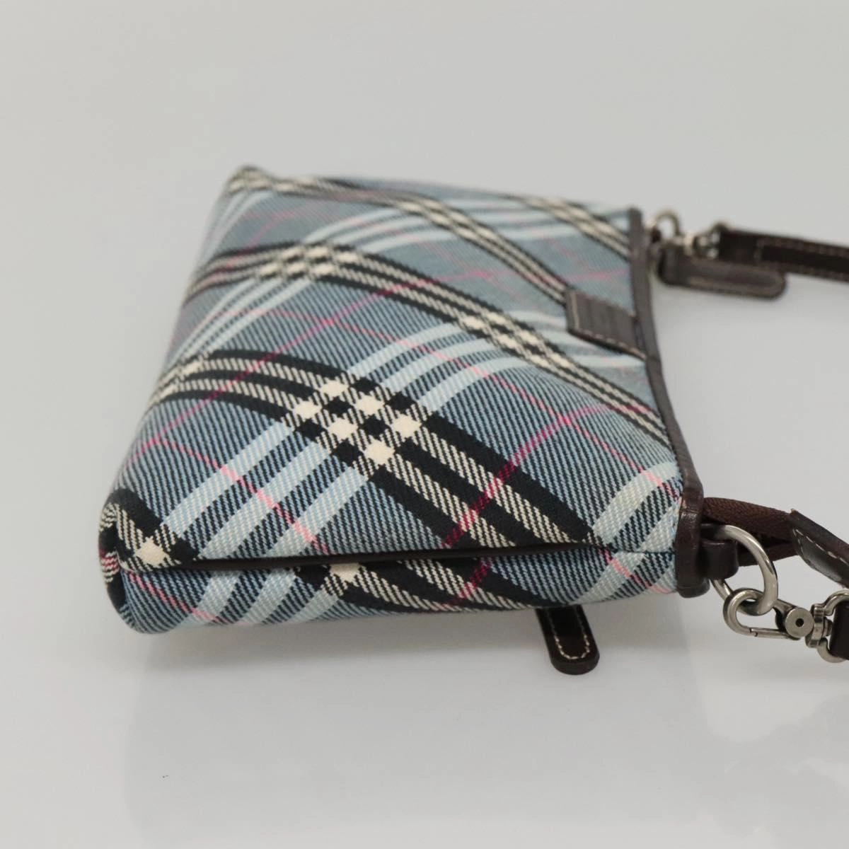 Burberry Label Canvas Shoulder Bag (Pre-Owned)