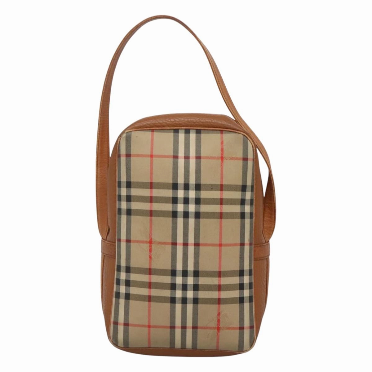 Burberry Nova Check Canvas Shoulder Bag (Pre-Owned)