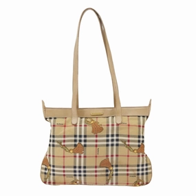 Burberry Nova Check  Canvas Shoulder Bag (Pre-Owned)