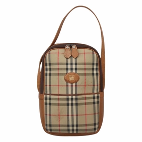 Burberry Nova Check Canvas Shoulder Bag (Pre-Owned)