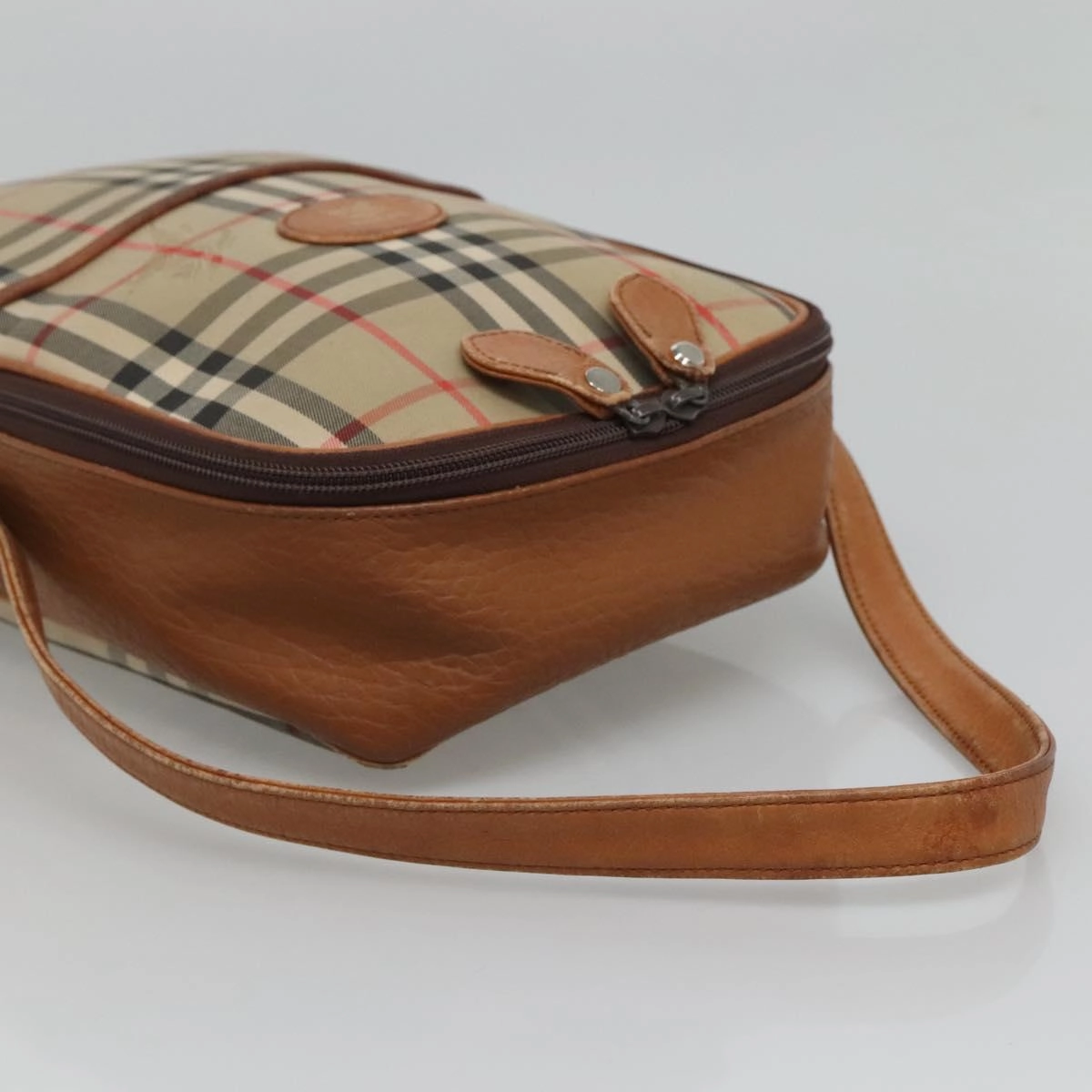 Burberry Nova Check Canvas Shoulder Bag (Pre-Owned)