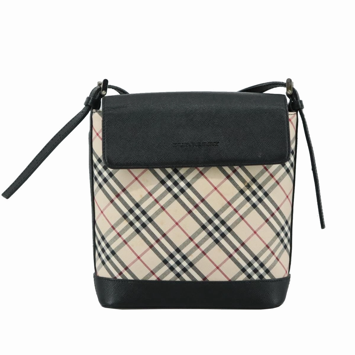 Burberry Nova Check Canvas Shoulder Bag (Pre-Owned)
