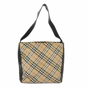 Burberry Nova Check  Canvas Shoulder Bag (Pre-Owned)