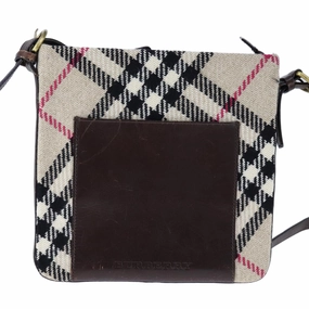 Burberry Nova Check Canvas Shoulder Bag (Pre-Owned)