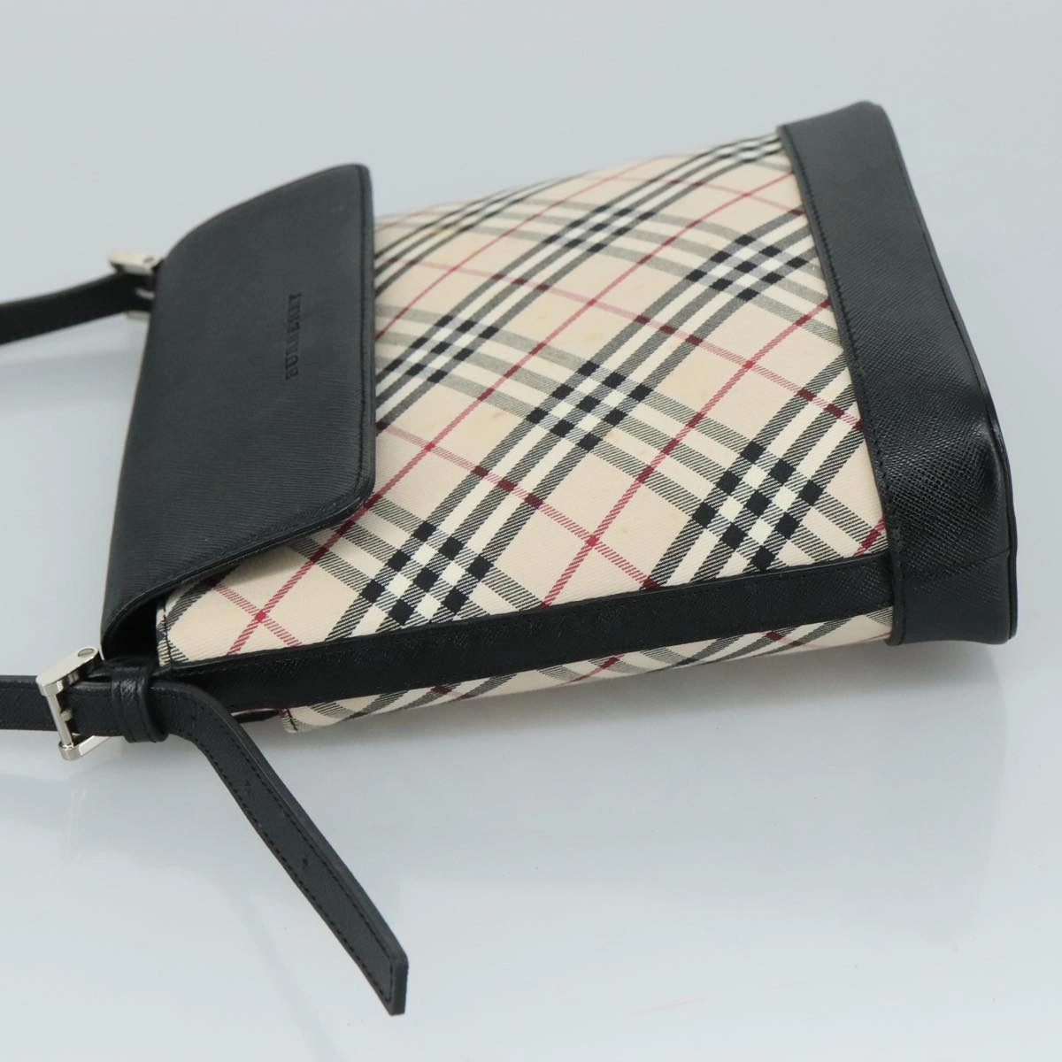 Burberry Nova Check Canvas Shoulder Bag (Pre-Owned)