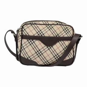 Burberry Nova Check  Canvas Shoulder Bag (Pre-Owned)