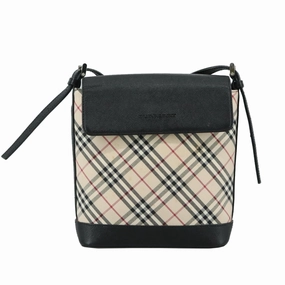 Burberry Nova Check Canvas Shoulder Bag (Pre-Owned)