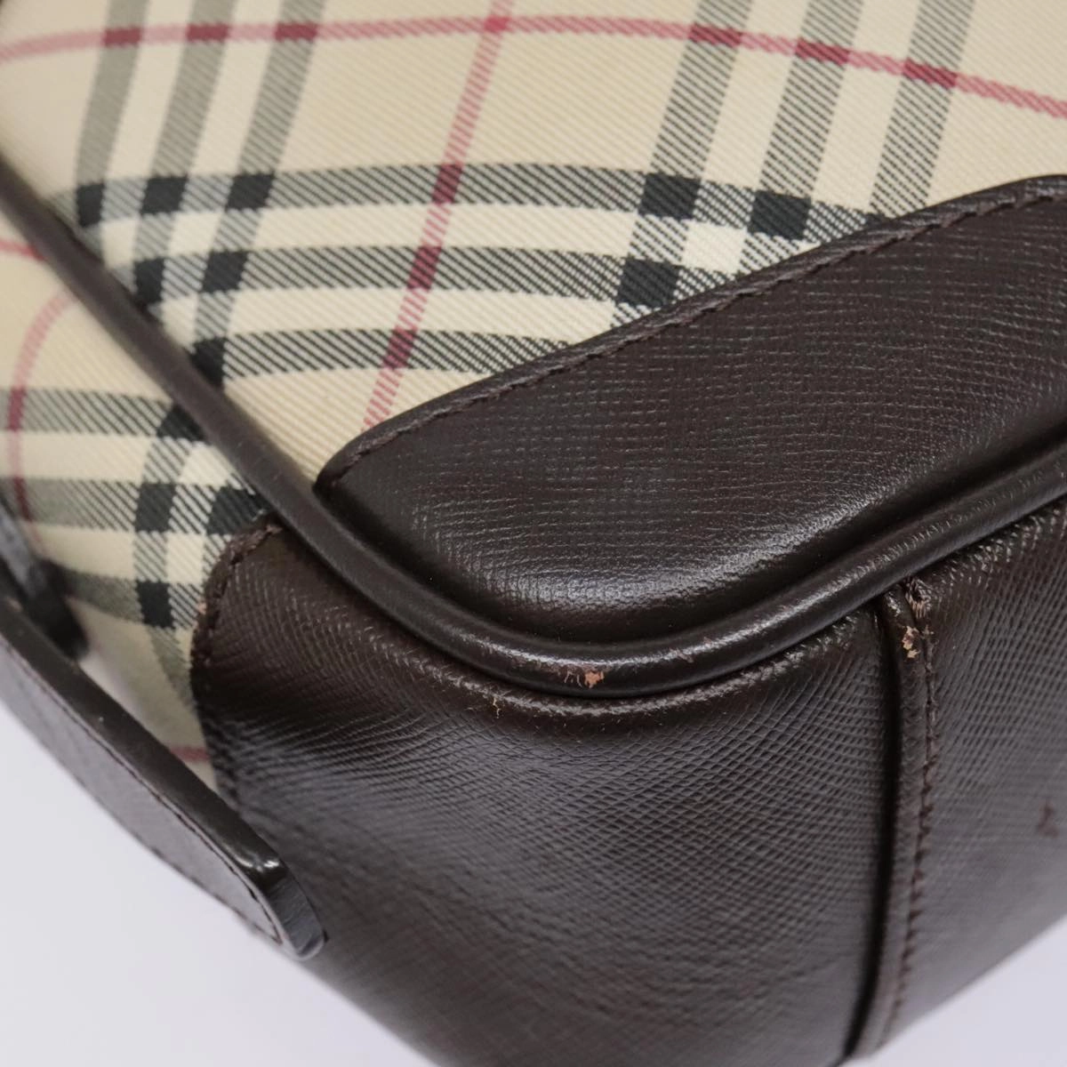 Burberry Nova Check  Canvas Shoulder Bag (Pre-Owned)