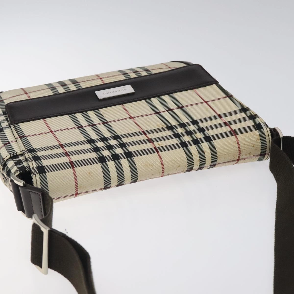 Burberry Nova Check Synthetic Shoulder Bag (Pre-Owned)