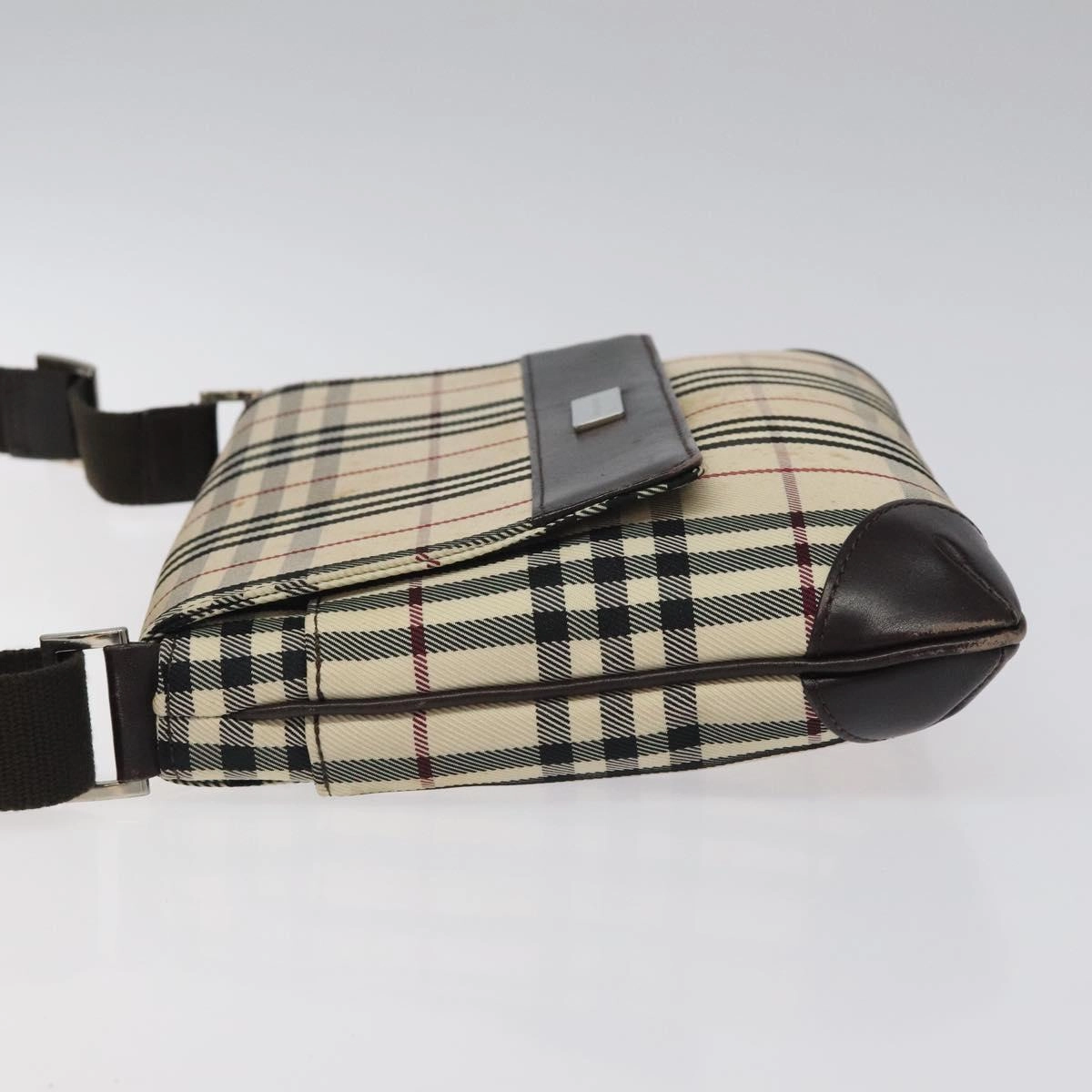 Burberry Nova Check Synthetic Shoulder Bag (Pre-Owned)