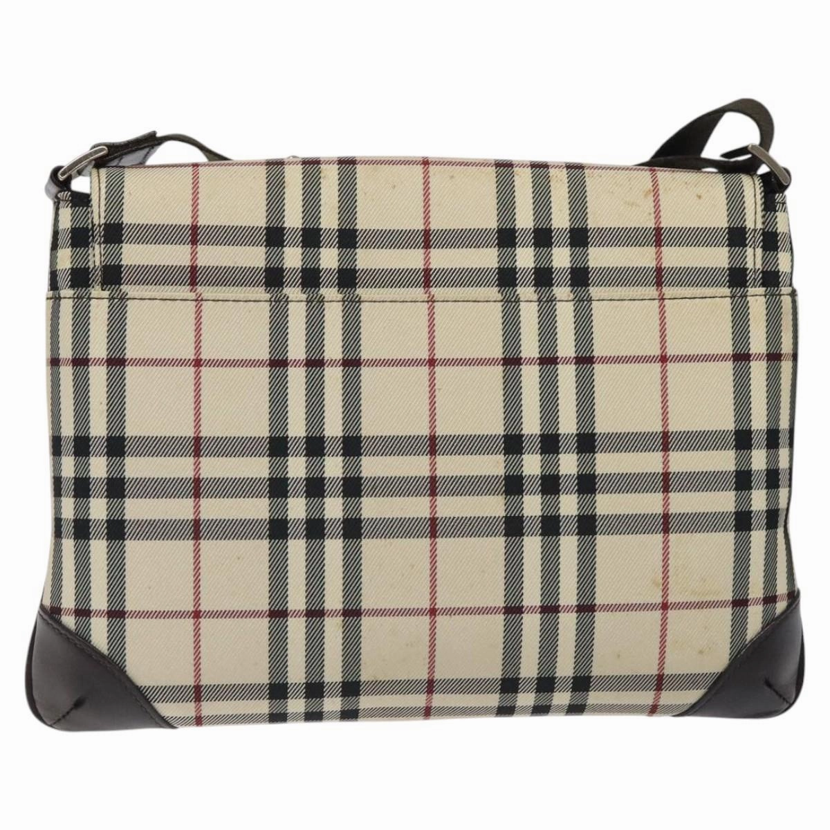 Burberry Nova Check Synthetic Shoulder Bag (Pre-Owned)